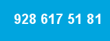 928 617 51 81 928 617 51 81